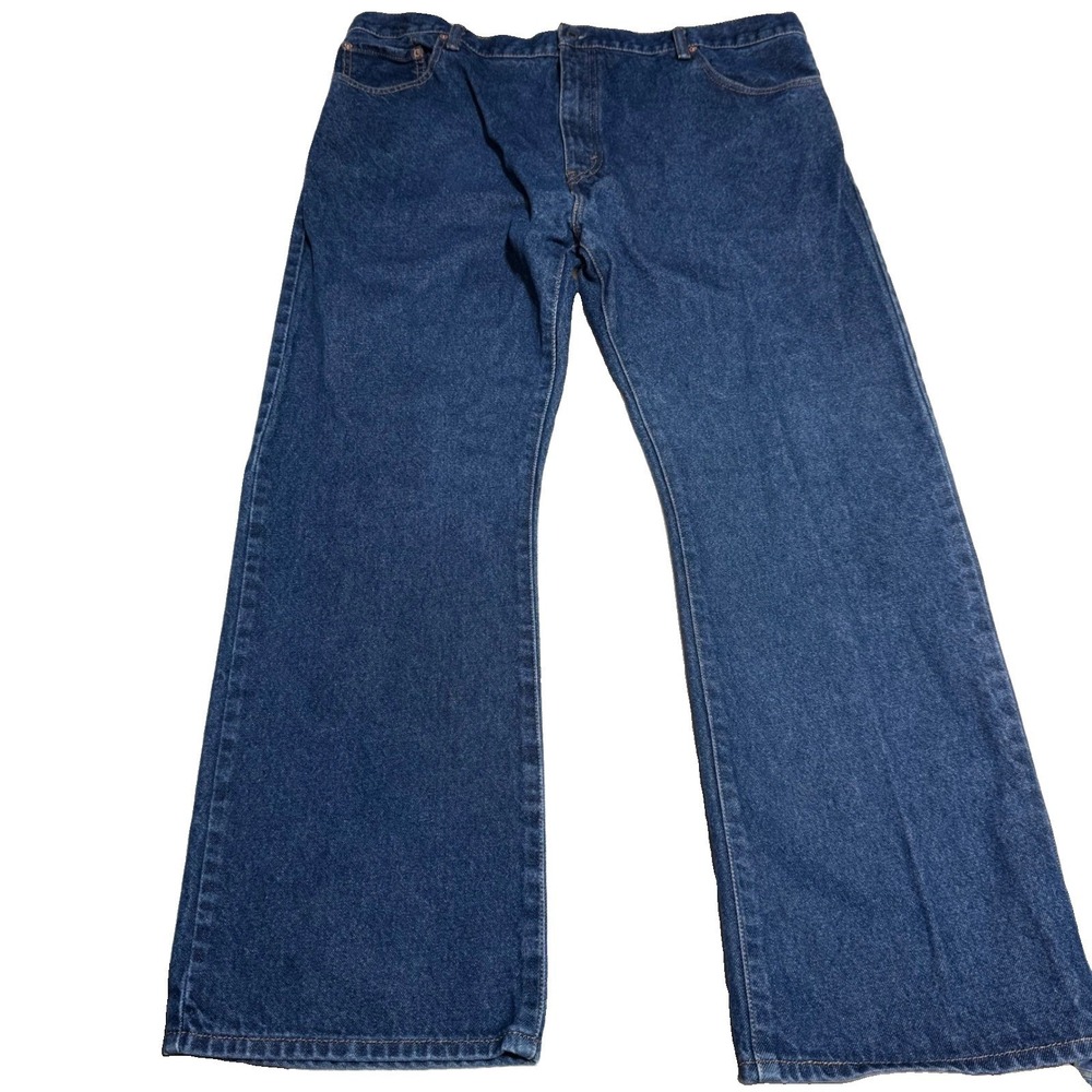 Levis 517 Mens Bootcut Jeans 42x30 Dark Wash Blue Denim 100% Cotton 517-0217